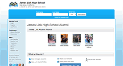 Desktop Screenshot of jameslickhighschool.org