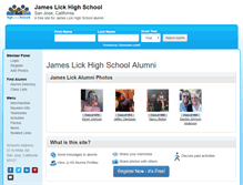 Tablet Screenshot of jameslickhighschool.org